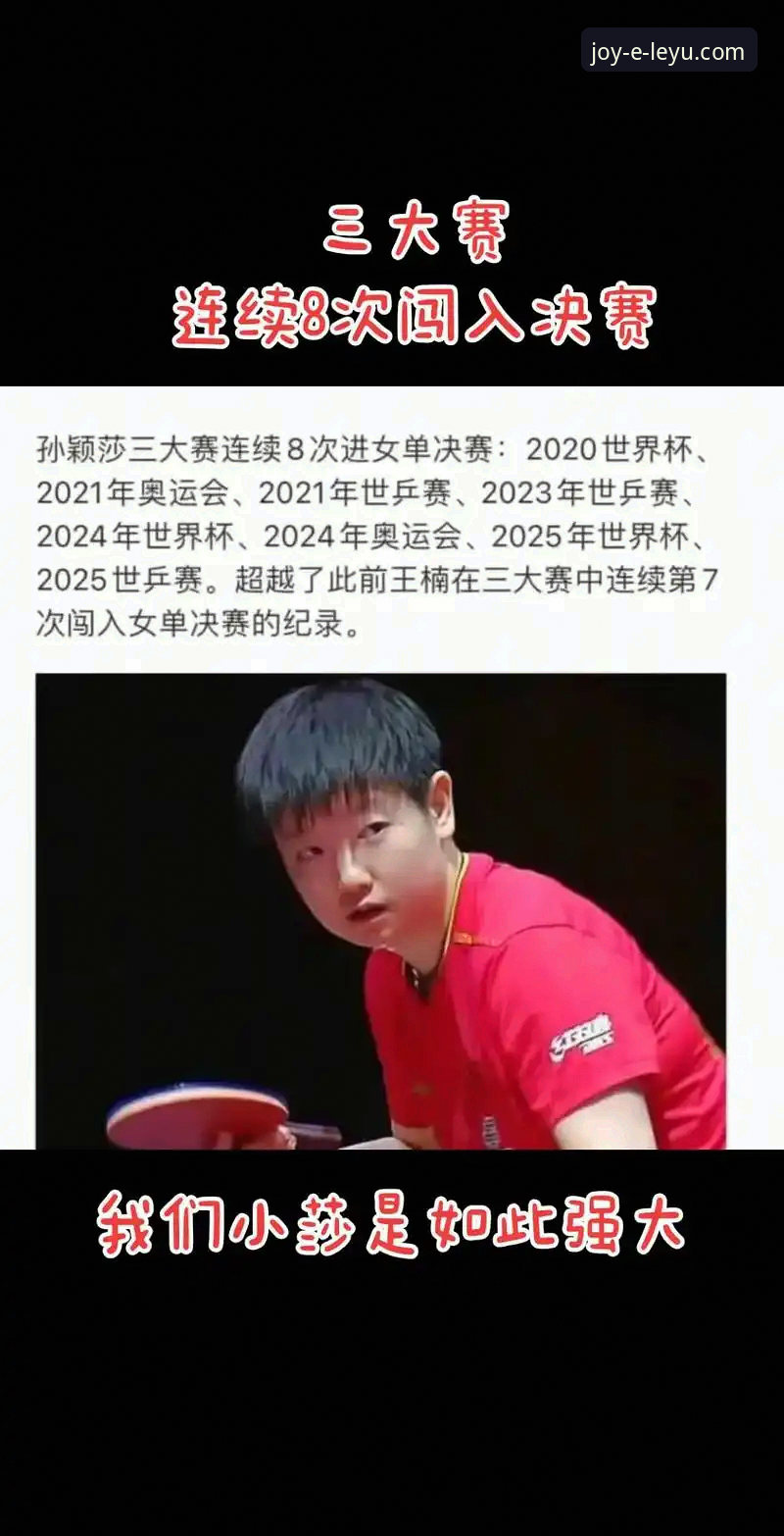 乐鱼APP怎么样2026最新版本 孙颖莎首轮技术波动深度解析:从乐鱼体育平台观赛体验看顶尖选手的临场调整